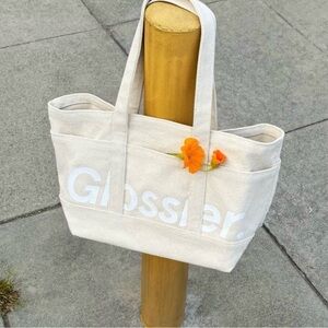 Glossier Cream Tote Bag